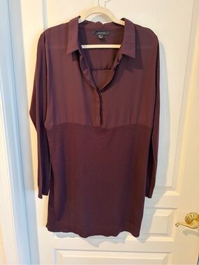 Atmosphere Plum Midi Shirt Dress